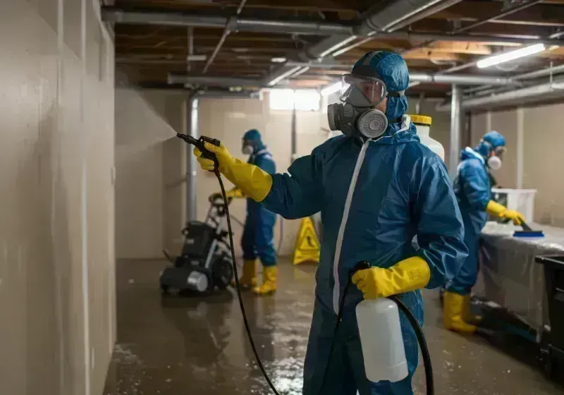 Basement Sanitization and Antimicrobial Treatment process in Northbrook, IL